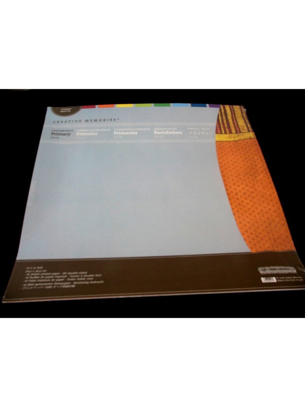 Creative Memories Designer Prints Primary 12 x 12 Scrapbooking  NEW